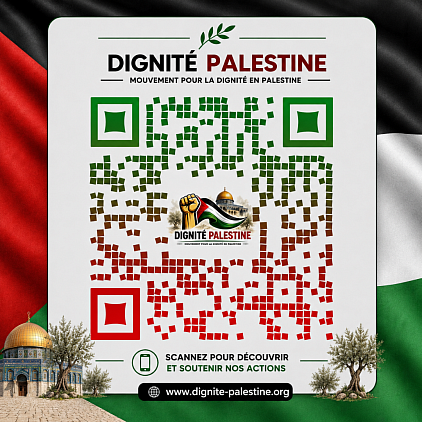 QR code dignité Palestine